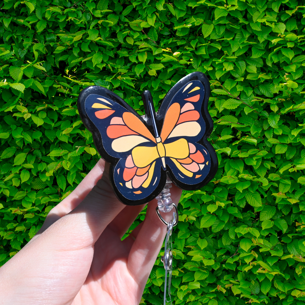 Butterfly Needle Badge