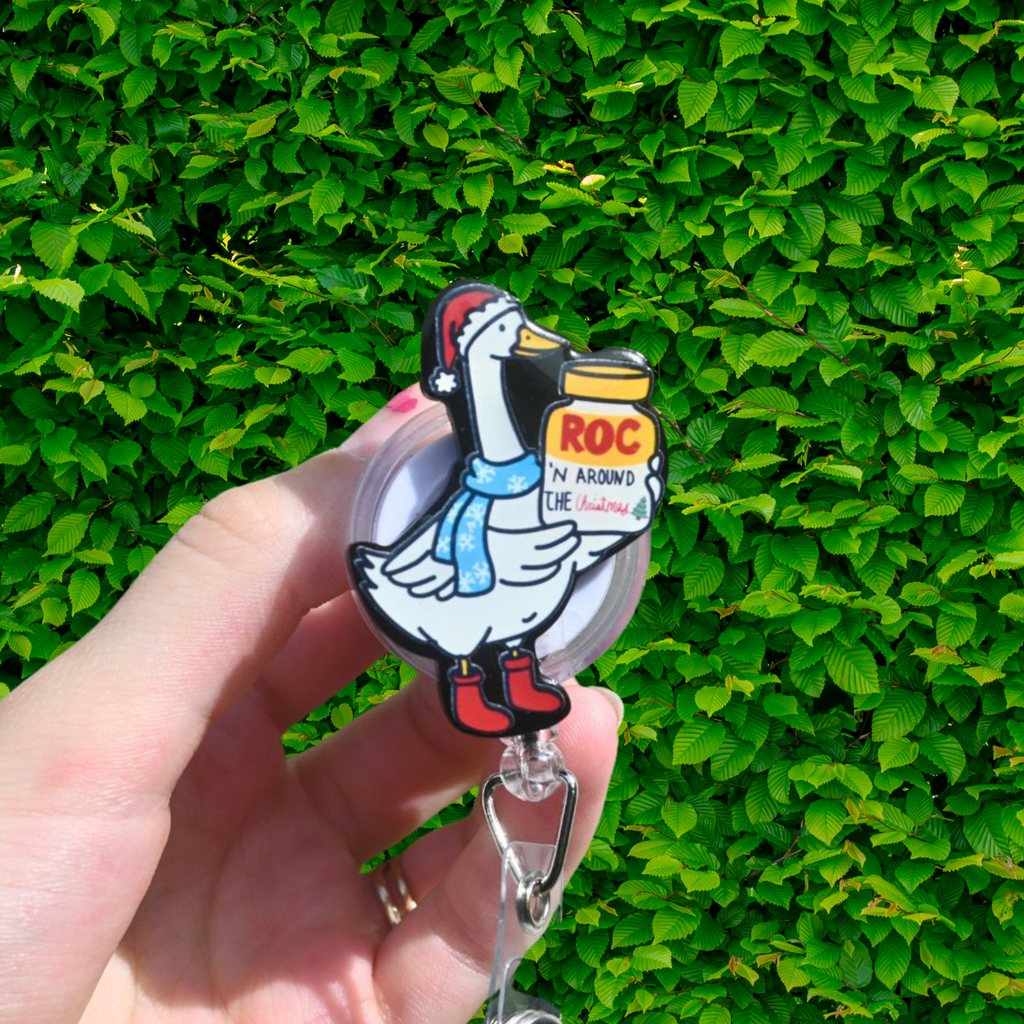 Christmas Goose Badge