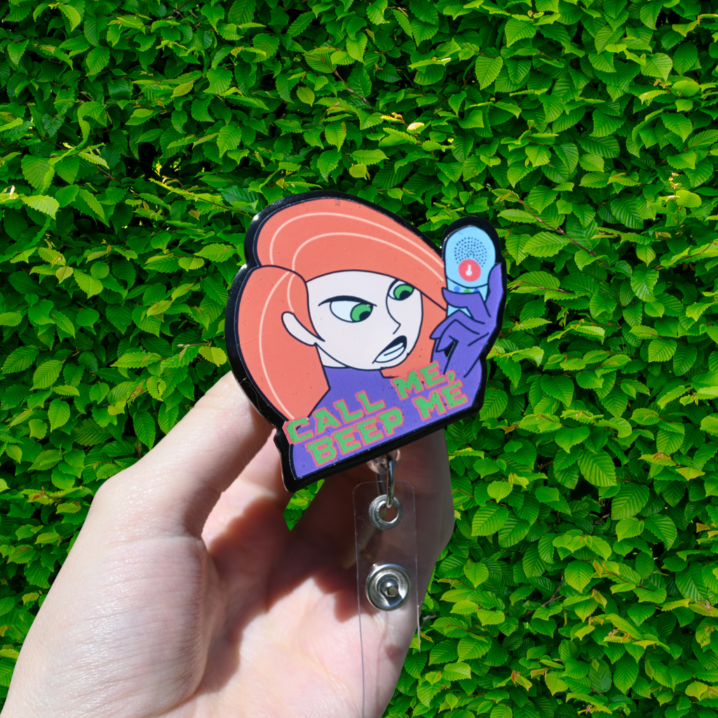 Call Me Beep Me Badge