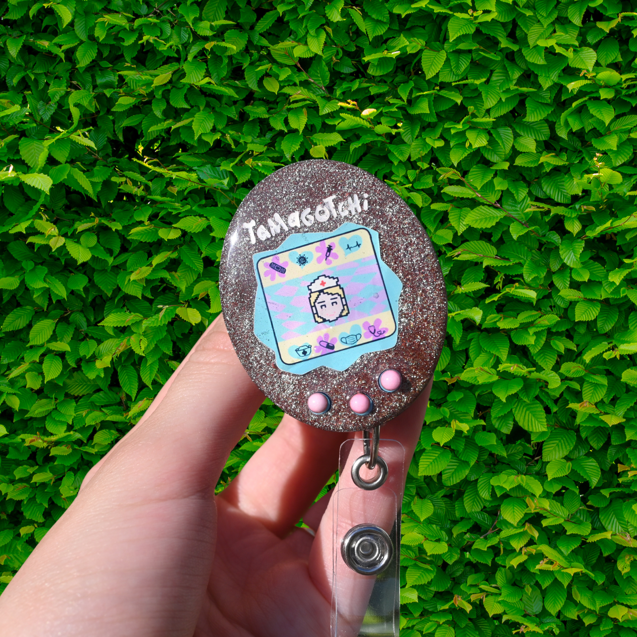 Tamagotchi Badge